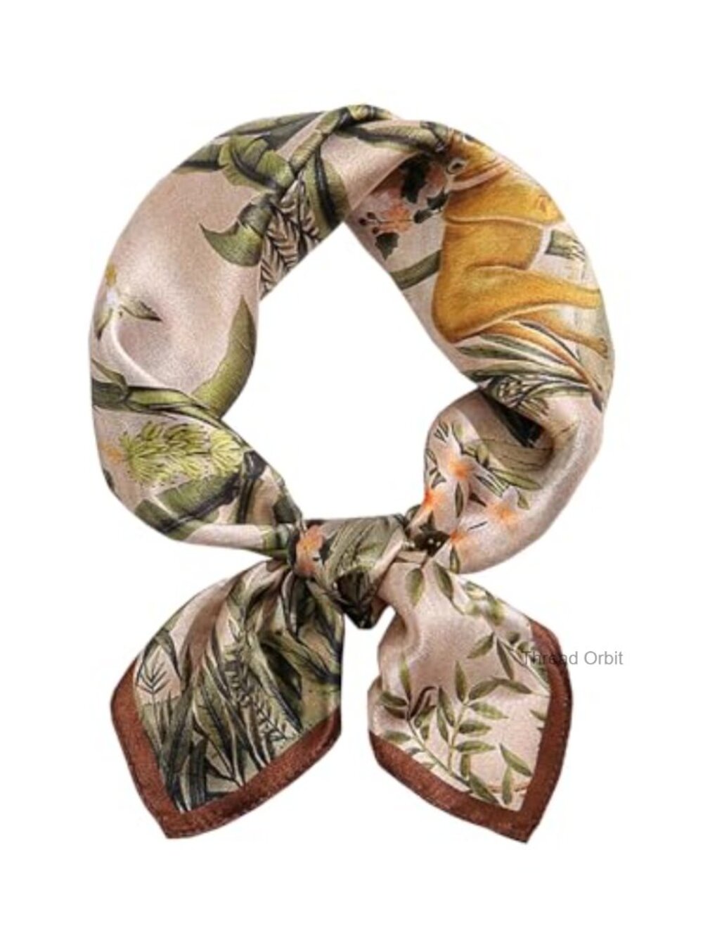 100% Mulberry Silk Small Square Scarf Neckerchief Lightweight 21x21